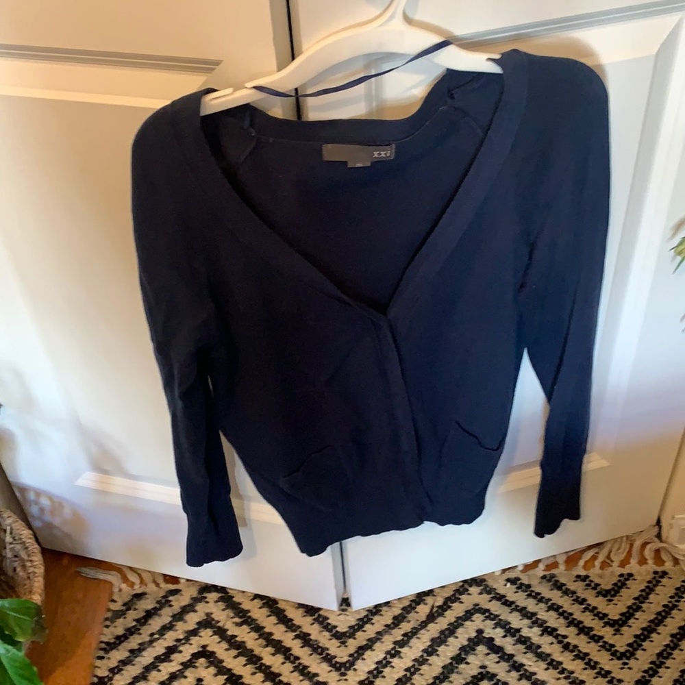 Forever 21 navy cardigan